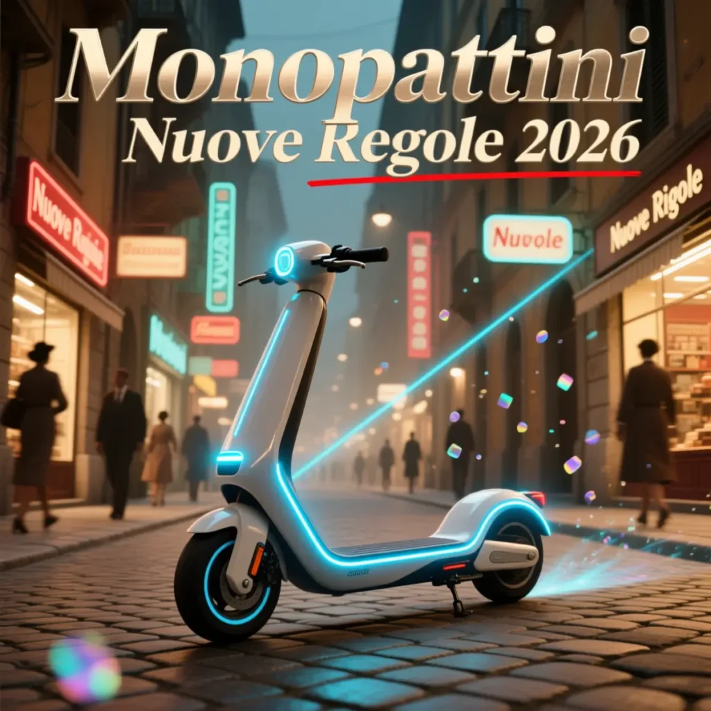 Monopattini nuove regole 2026: targa, assicurazione obbligatoria e limiti aggiornati