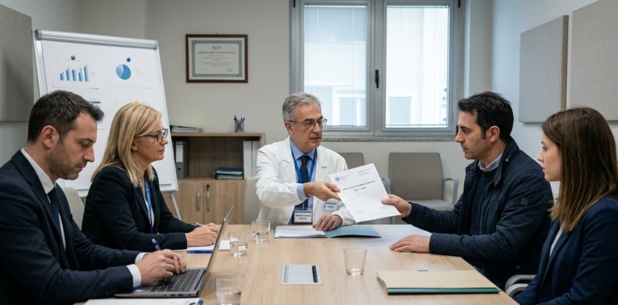 Tabella con le percentuali di invalidità civile 2026 e relativi benefici previsti.