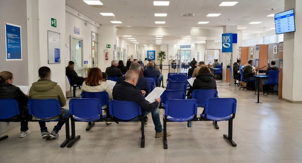Persone in attesa allo sportello INPS: Come richiedere l'invalidità civile 2026