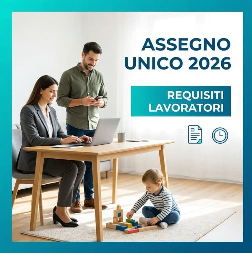 maggiorazione assegno unico genitori lavoratori 2026 scena domestica con lavoro e famiglia
