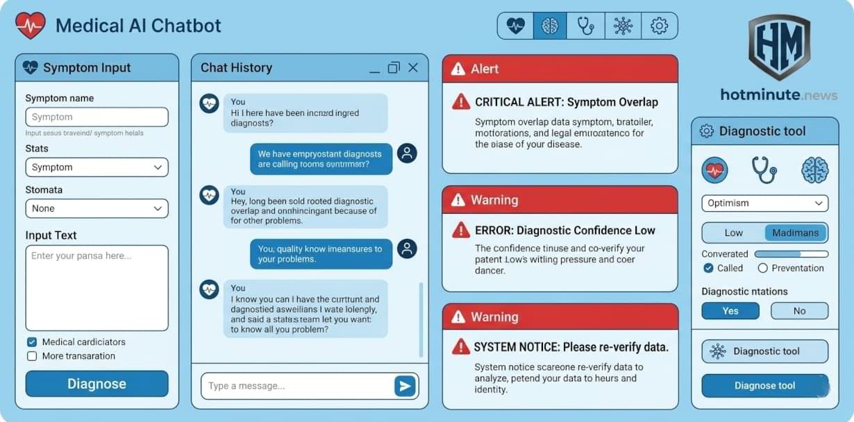 ai sintomi: errori del chatbot medico nei dati inseriti