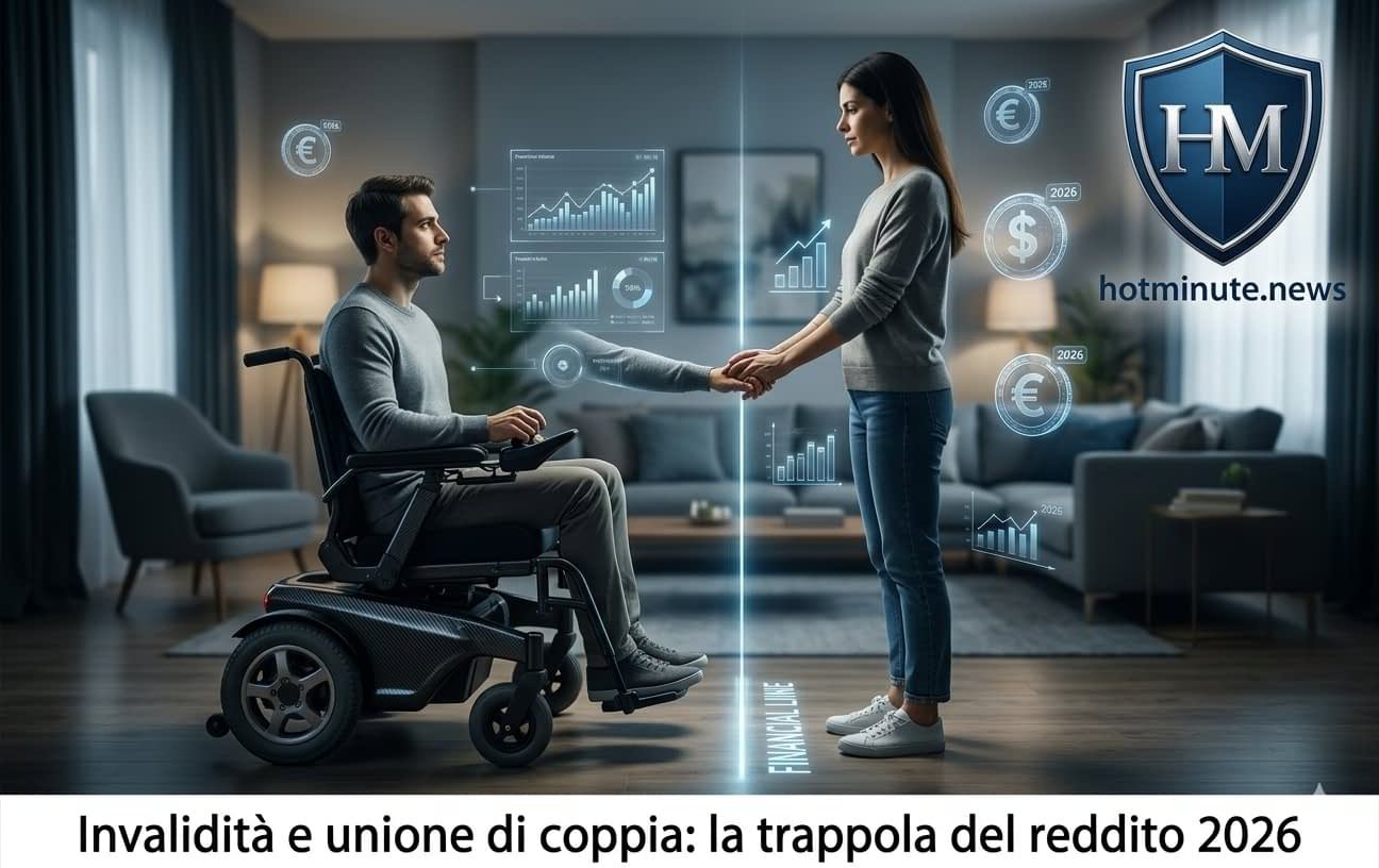 Invalidità e unione di coppia, equilibrio tra relazione e limite reddito 2026
