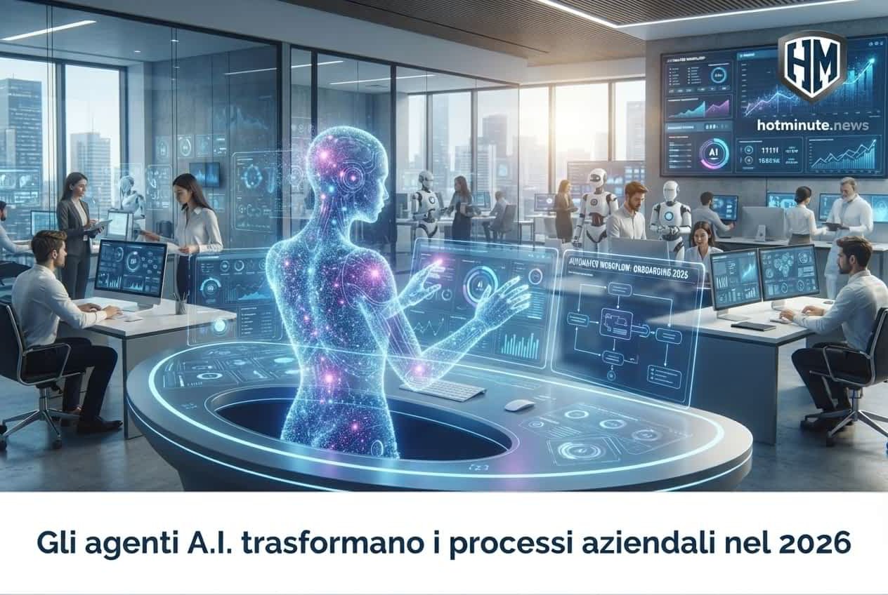 Agente a.I. intelligente che gestisce flussi di lavoro aziendali